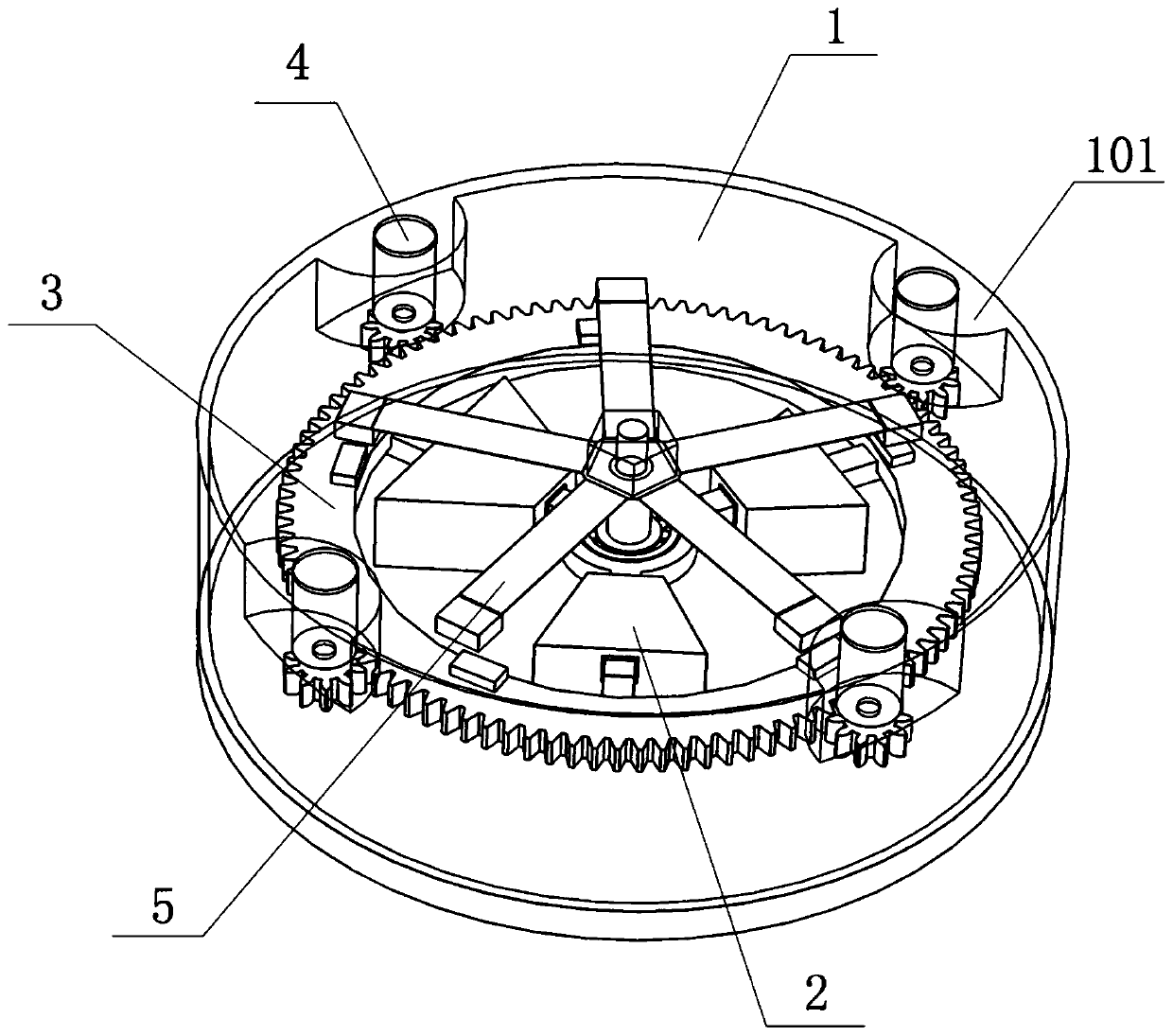 Compound pendulum frequency upconversion type wave energy collecting device