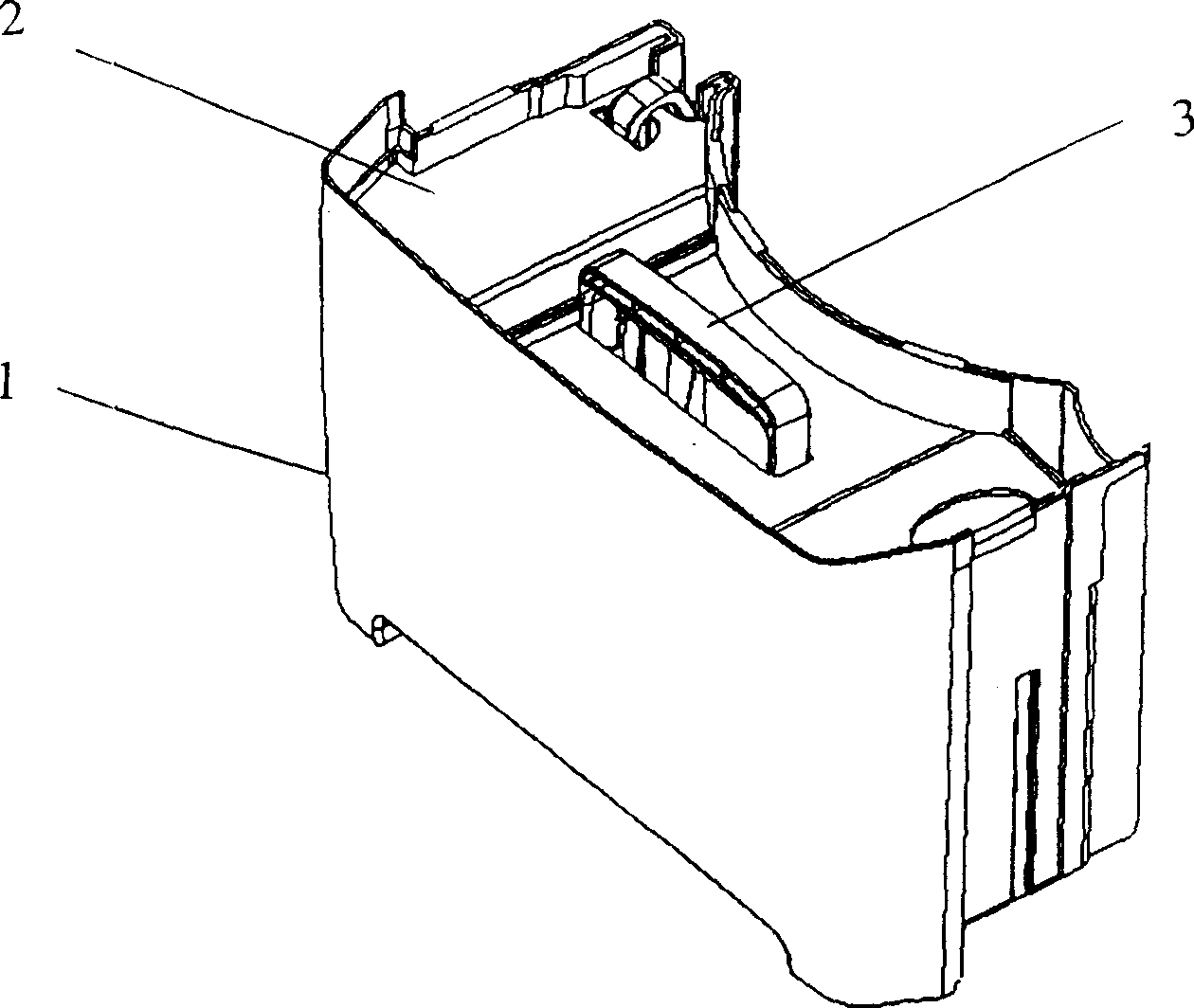 Water bucket handle structure of dehumidifier