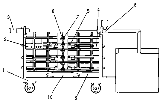 An energy-saving device for automatically detecting the airtightness of an exhaust manifold and its application method