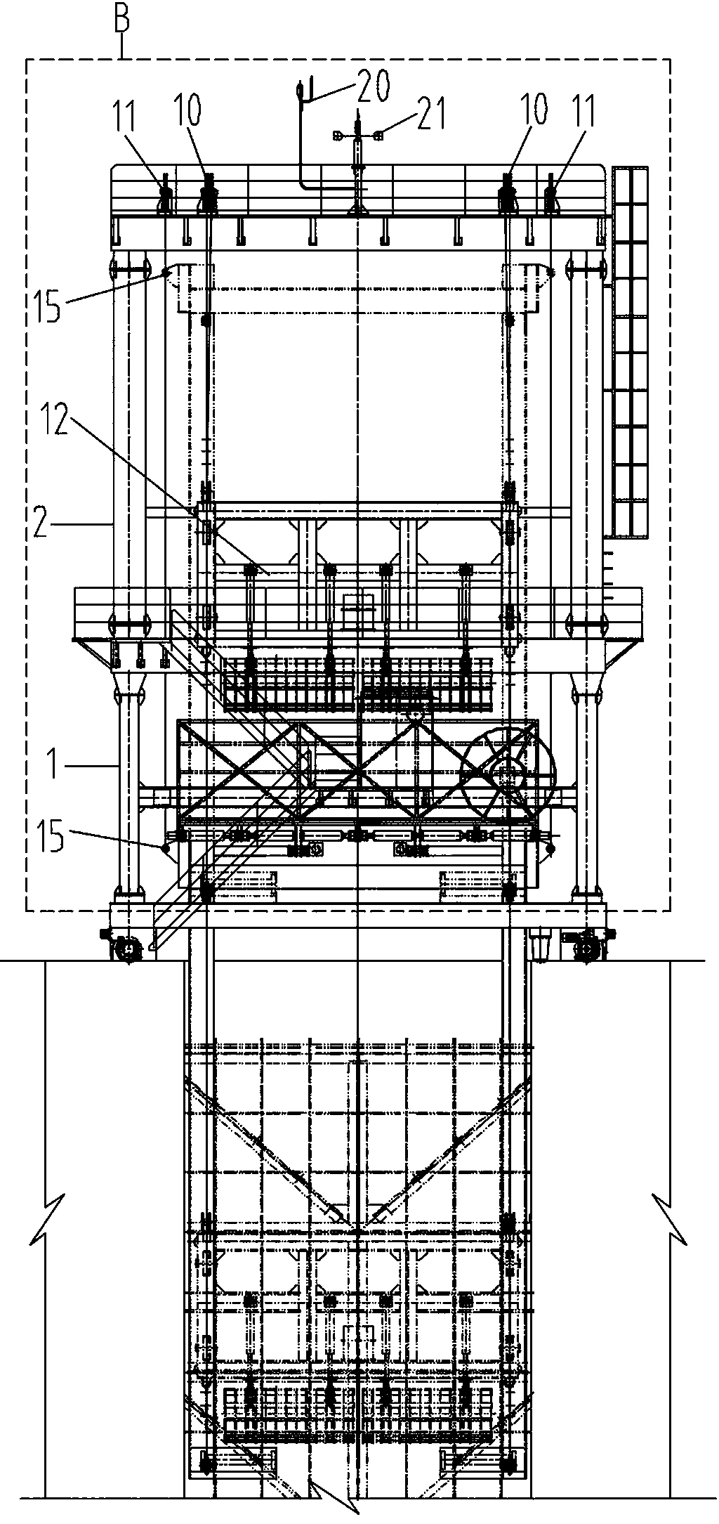 Trash-cleaning machine with trash-cleaning guide groove