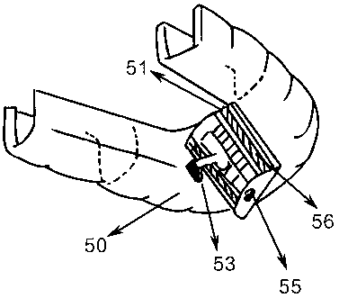 Underjaw multiposition adjusting snore-ceasing equipment