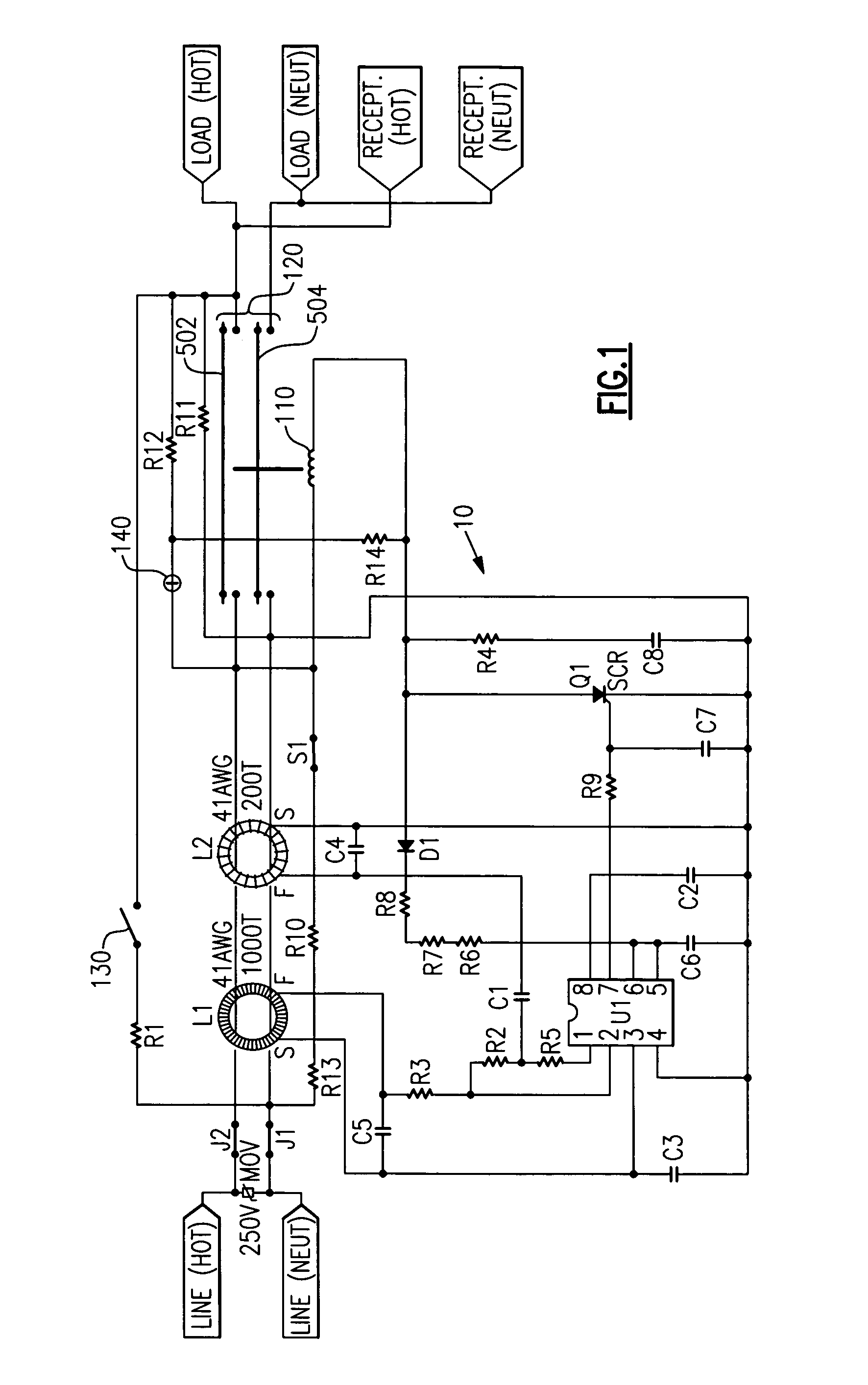 GFCI with miswire lockout