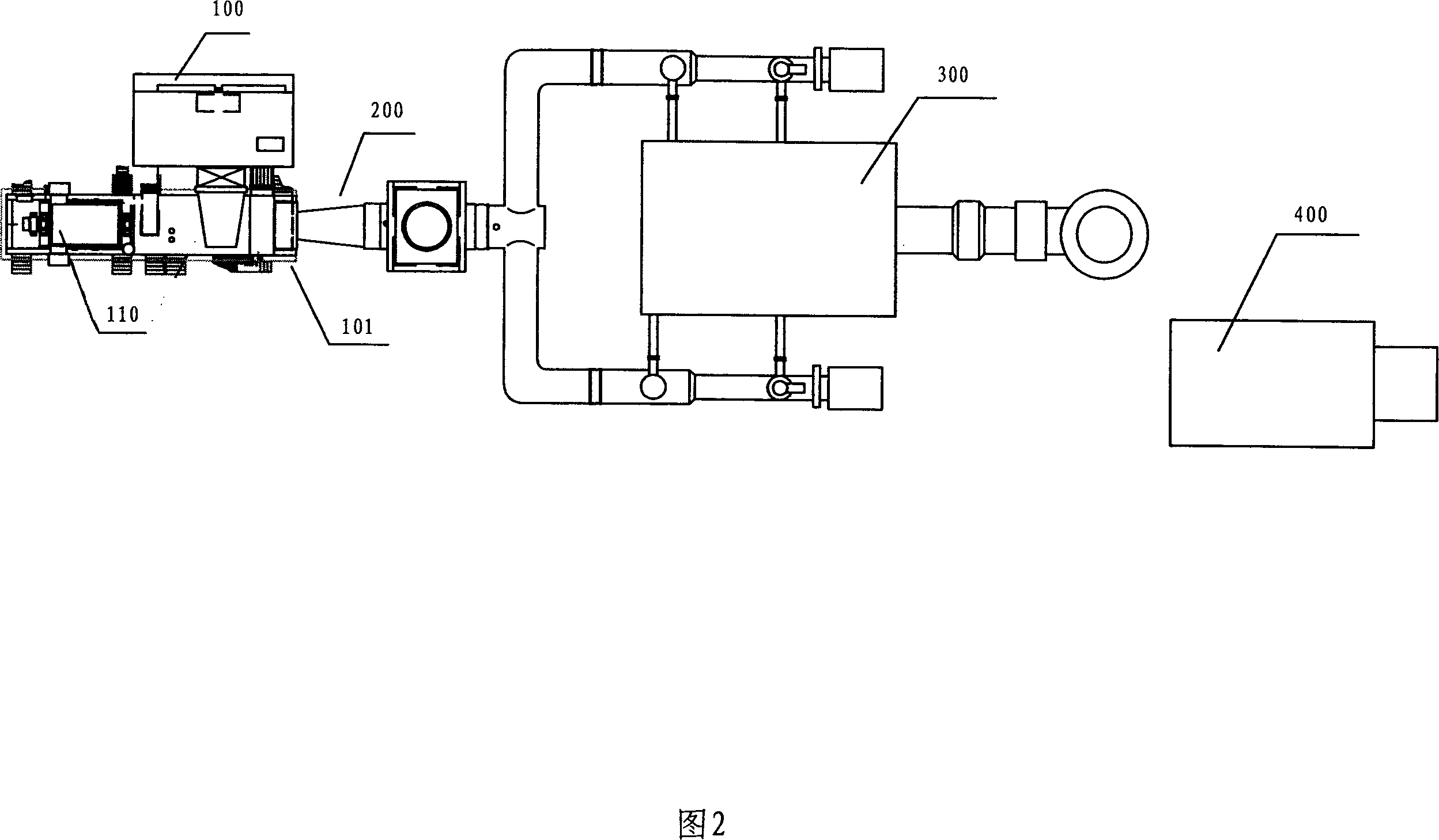 Combustion machine and steam turbine combined circulation system for gas boiler