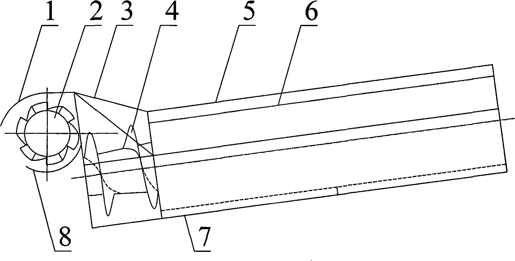 Longitudinally axial flow threshing and separating installation