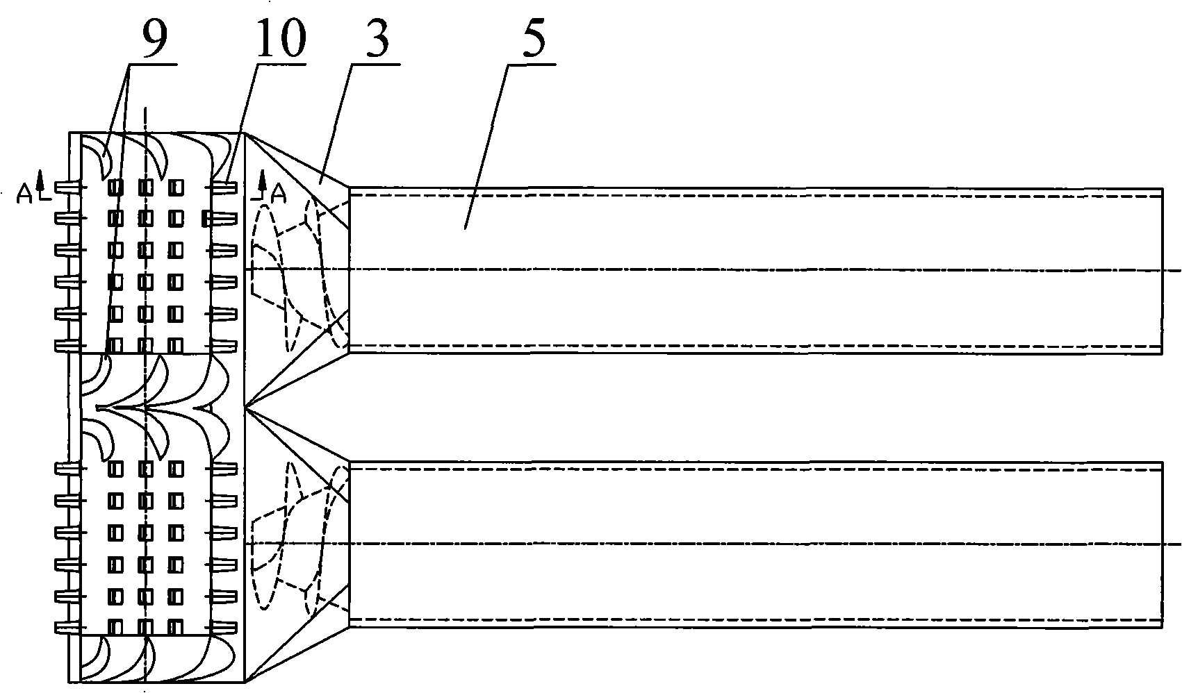 Longitudinally axial flow threshing and separating installation