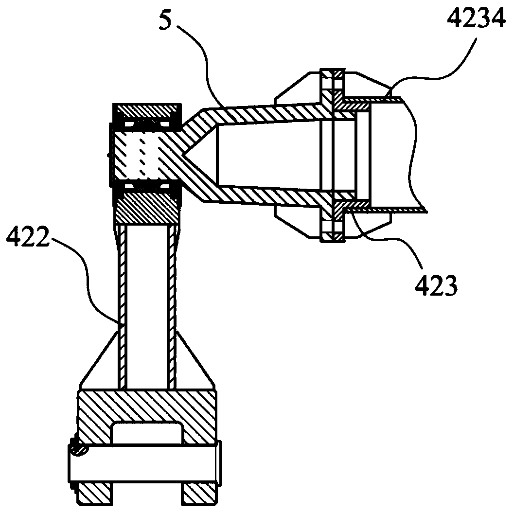 Pitching system and bucket wheel stacking and picking machine