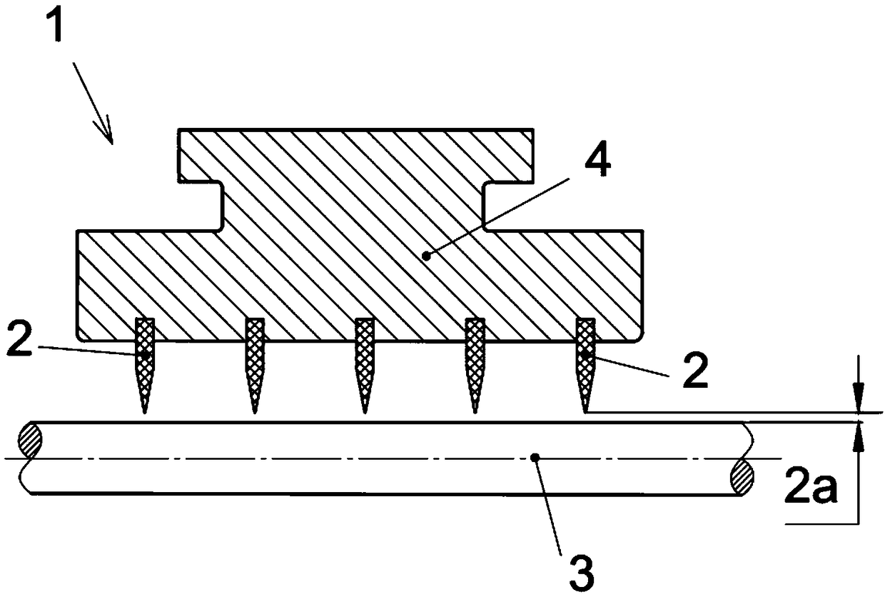 Labyrinth seal structure with brush type seal strips