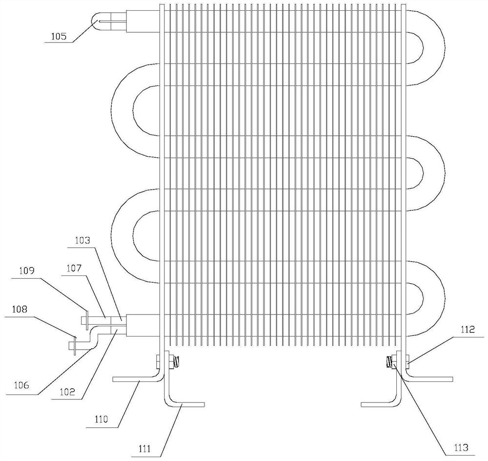 Fin heat exchange tube structure capable of efficiently transferring heat