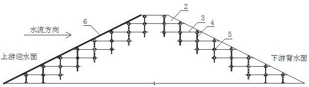 High earth-rock dam composite anti-seismic structure and construction method thereof