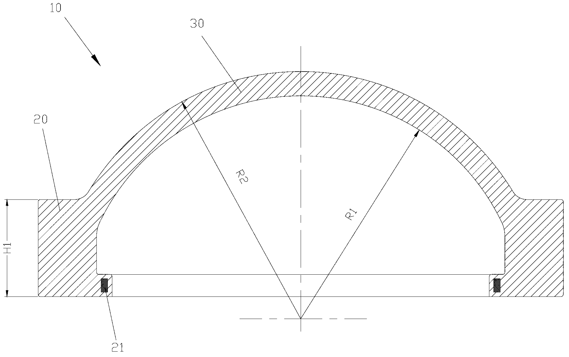 Sampling method for quality detection of entire top cover forging of reactor pressure vessel