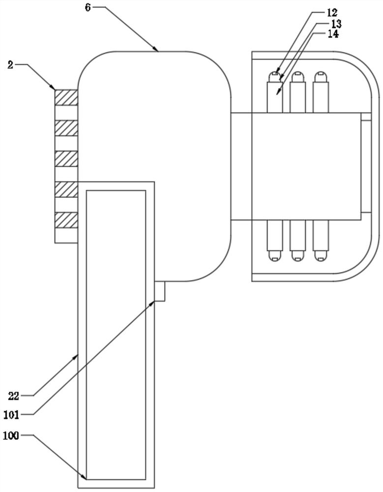 Telescopic Bluetooth earphone with adjustable sound effect