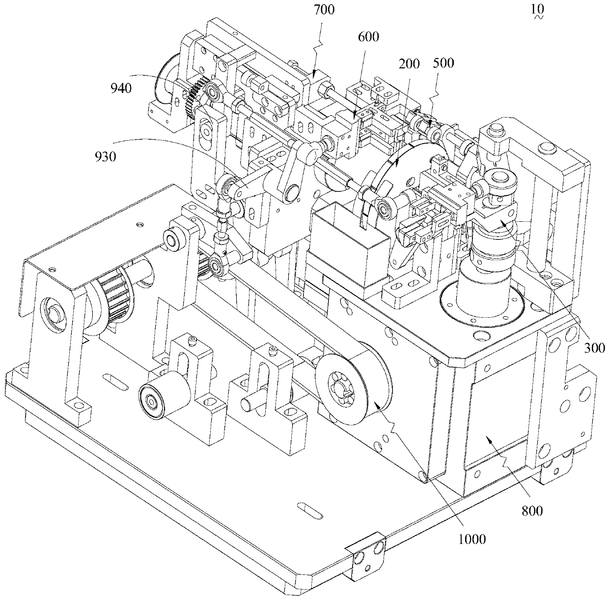 Upper guide pin device and battery machine