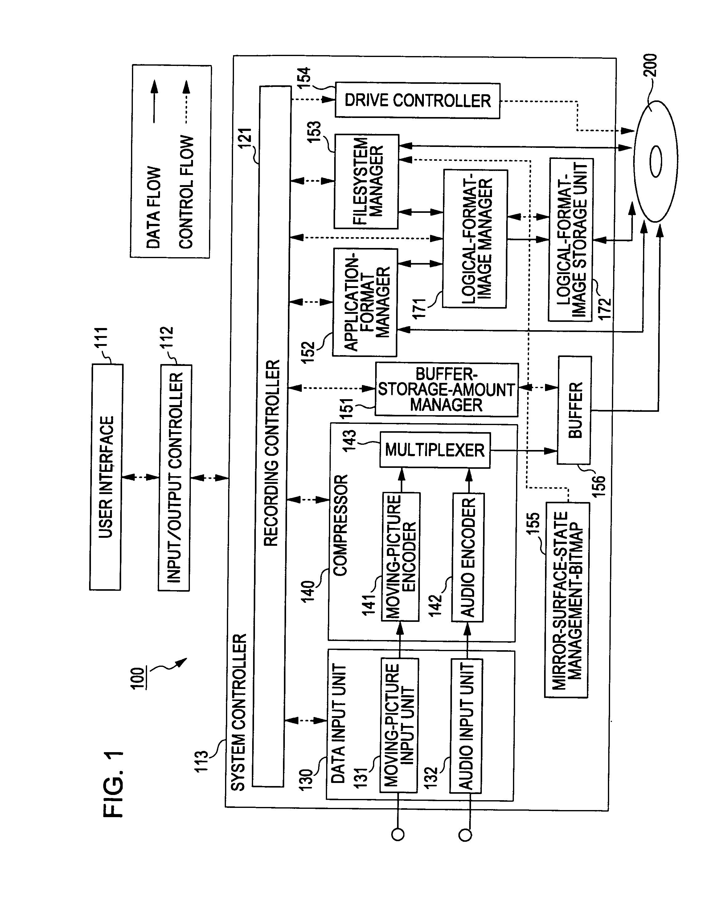 Information recording apparatus, imaging device, information-recording controlling method, and computer program