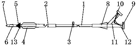 Catheter for clinical intravascular interventional treatment