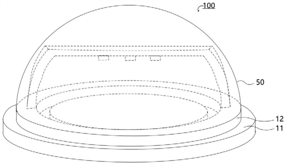 LED packaging structure and display panel