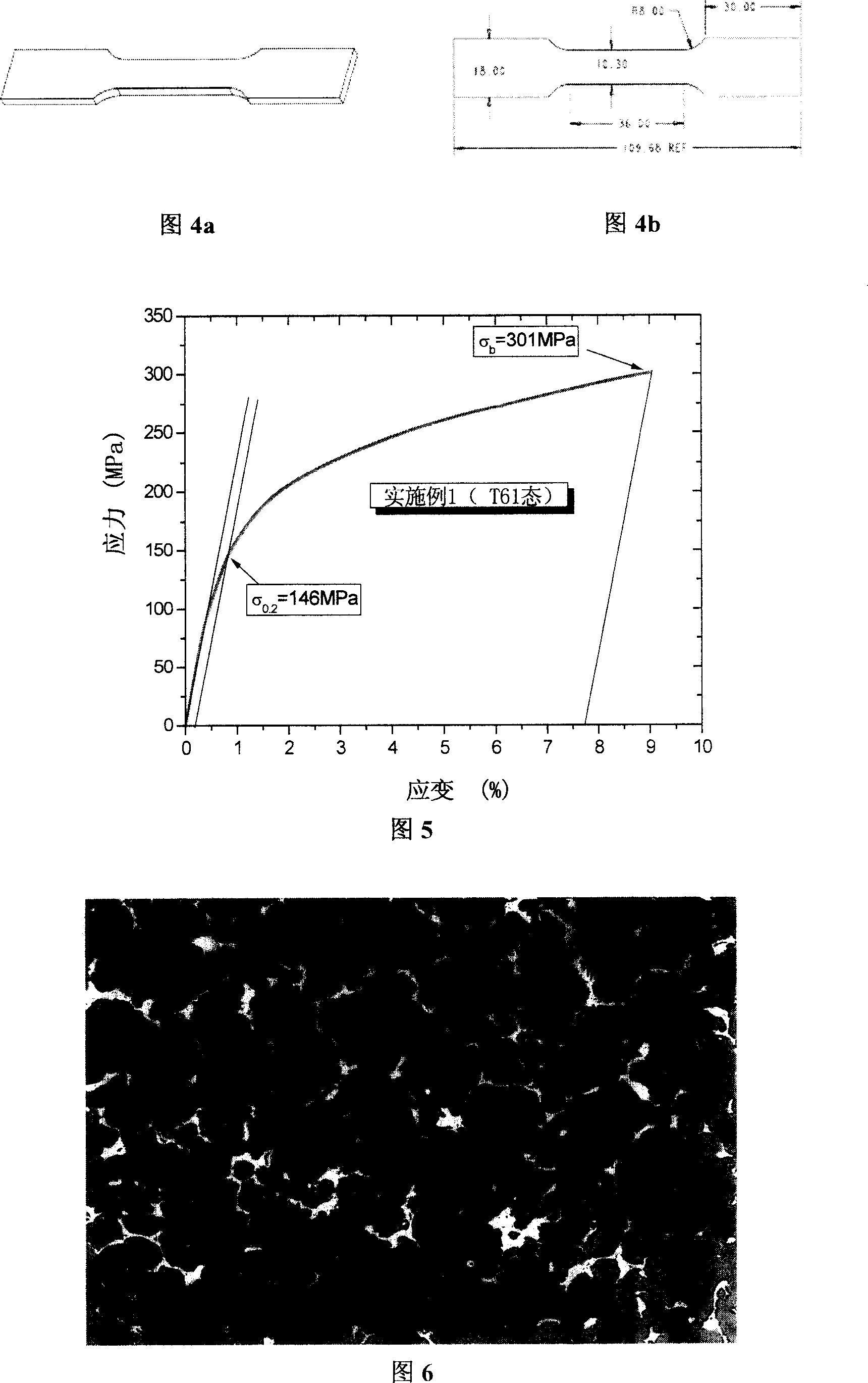 Method for casting Mg-Al-Zn based magnesium alloy with high strength and high tenacity