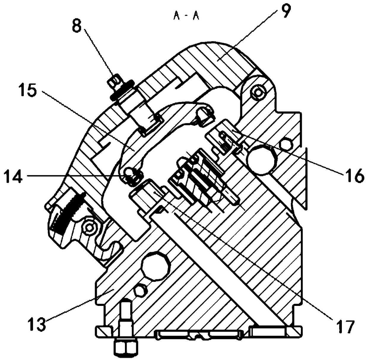 Blade profile clamping device for machining of precision forging blade of aero-engine