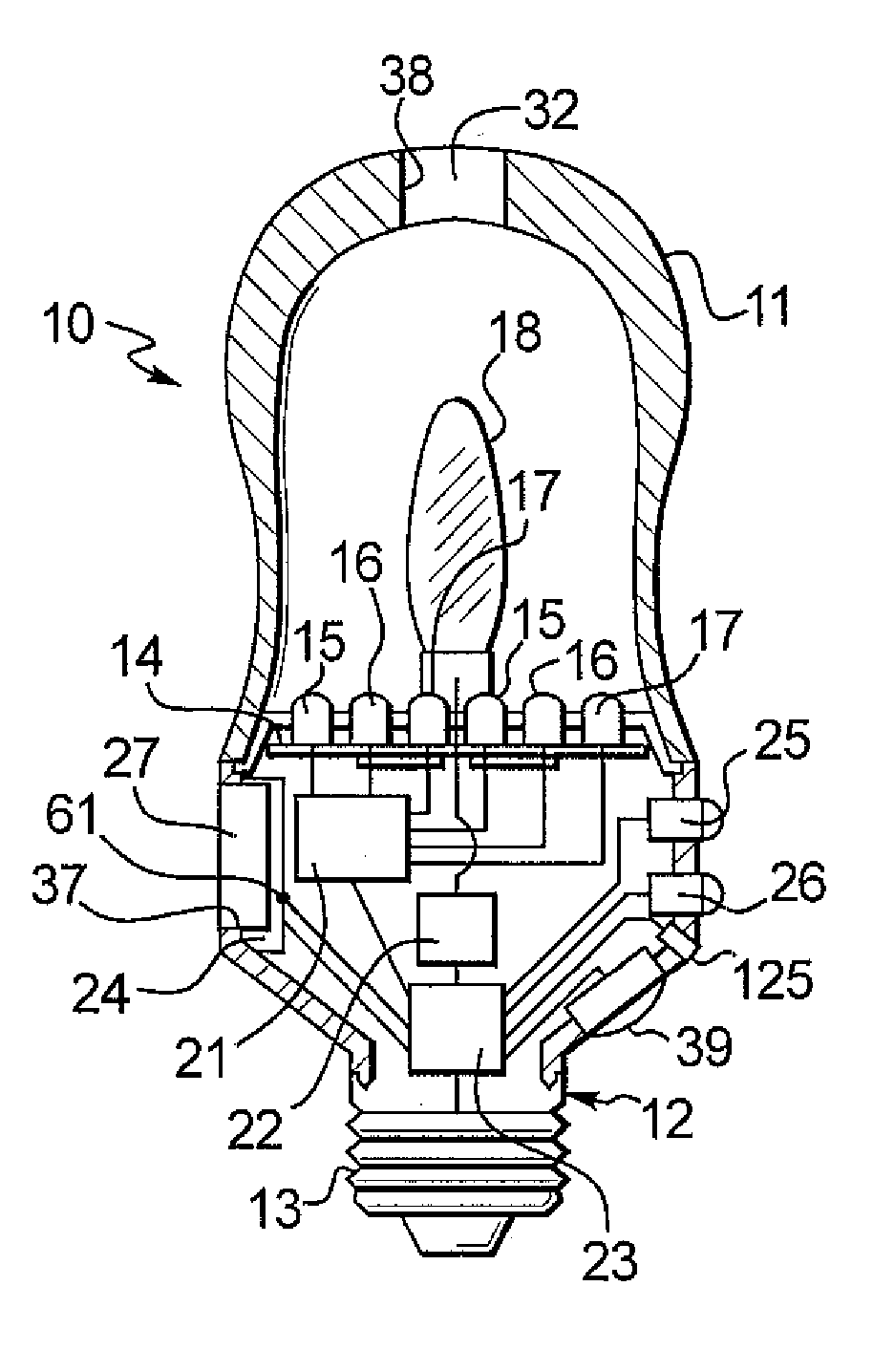 Structures for color changing light devices