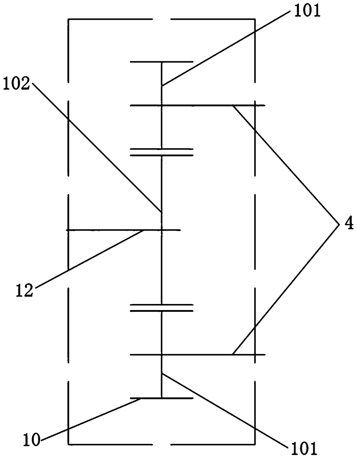 A high-speed dual power source input electric power transmission device