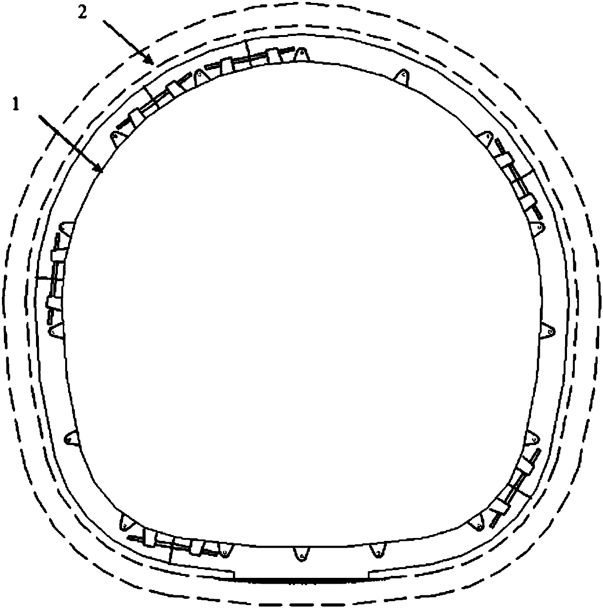 Construction method for filling of back of fabricated secondary lining of concealed excavated tunnel