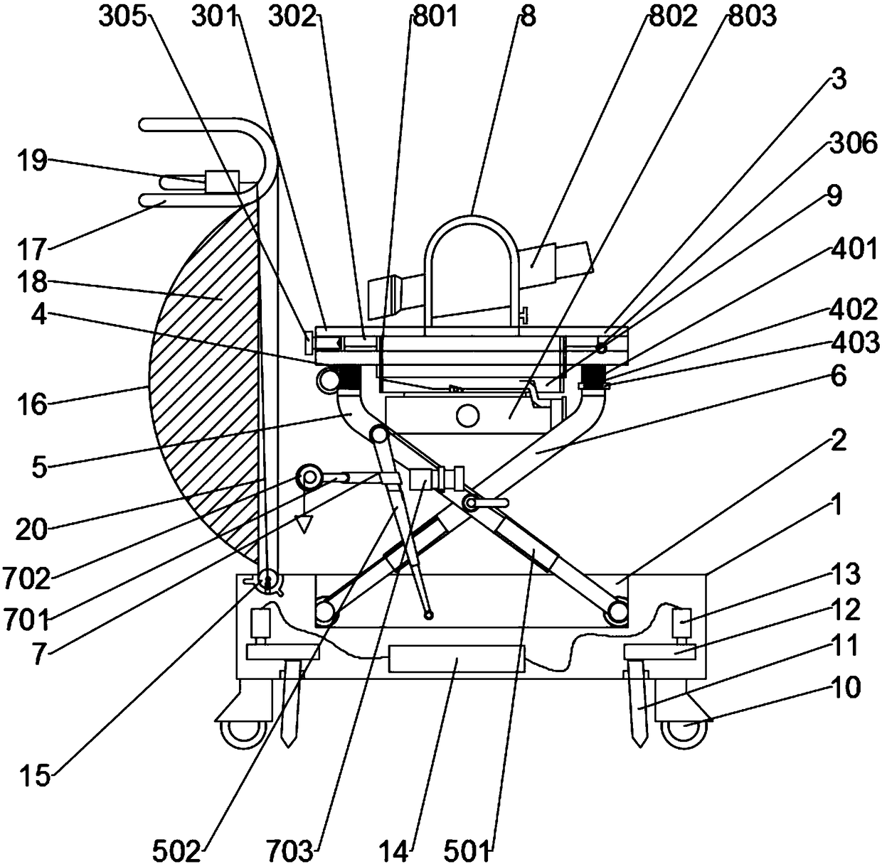 Civil engineering measuring device