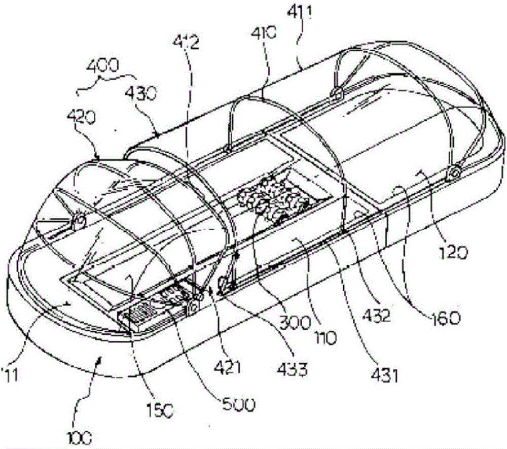 Folder-type whole body massage device