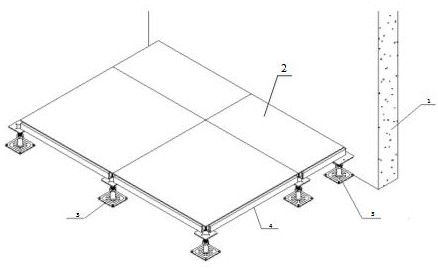 Construction method of anti-static floor