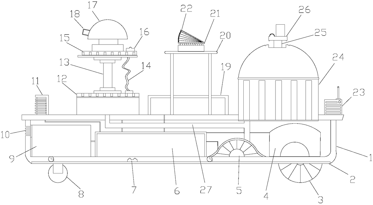 Home fire extinguishing robot