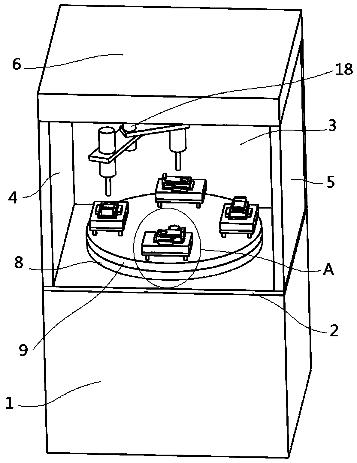 Drilling and tapping device for lock