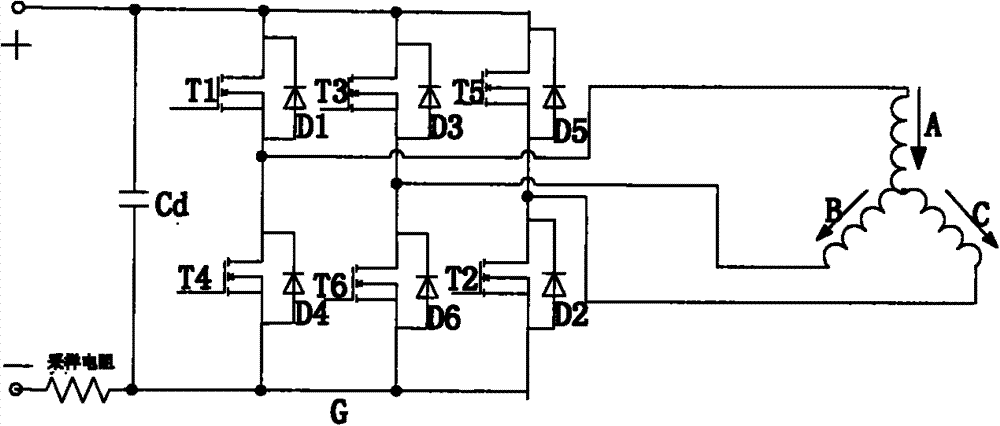 Method for sensorless detection of initial position of brushless direct current motor