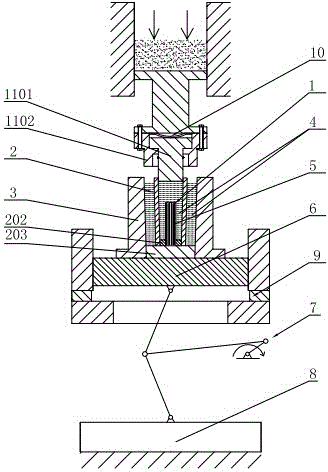 Technology and die-casting device for aluminium silicon carbide accurate die-casting forming