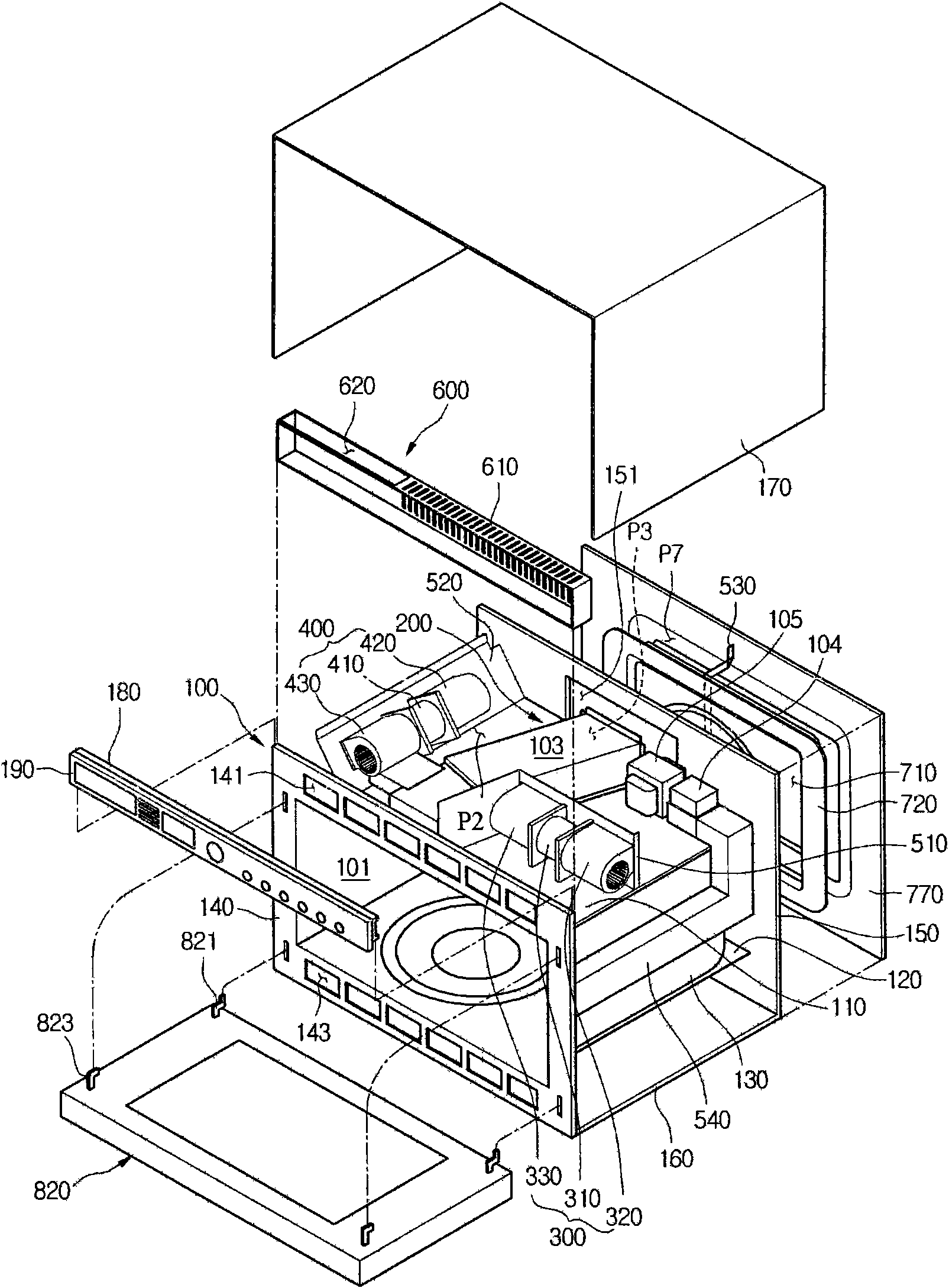 Fan and microwave oven using same