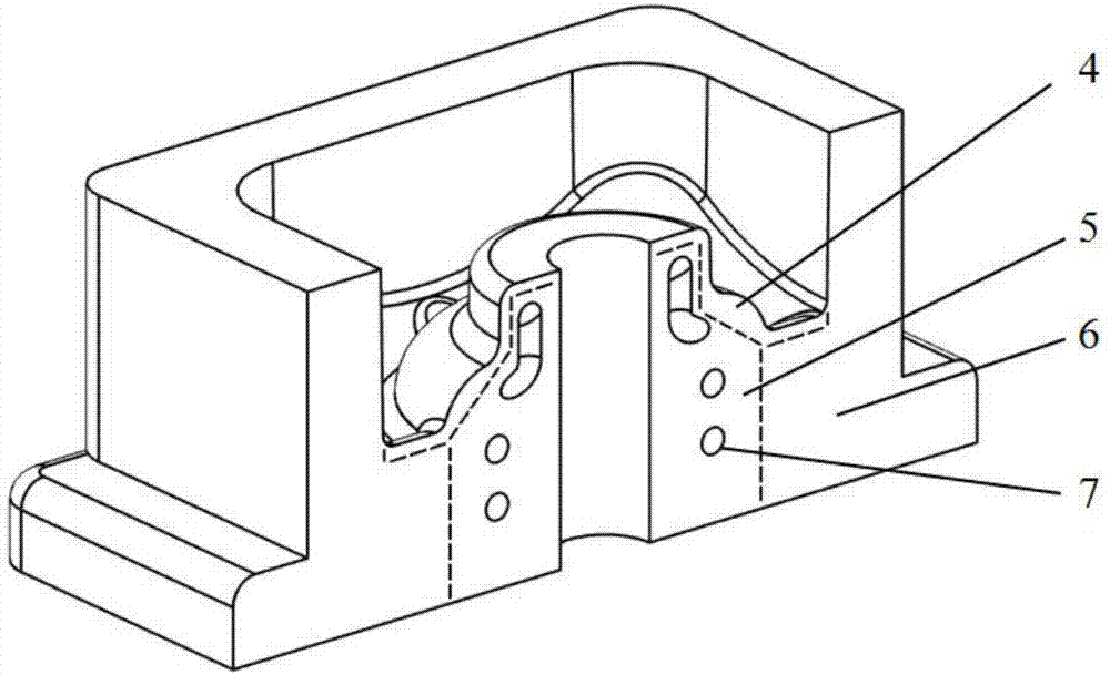 Rapid manufacturing method for metal 3D printing injection mold of structure facing gradient space