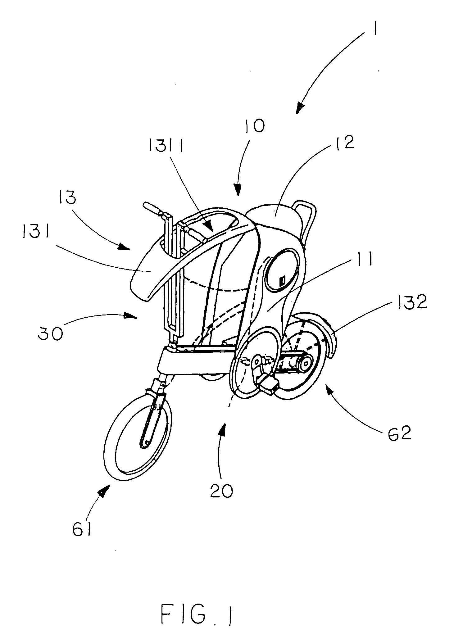 Foldable bicycle