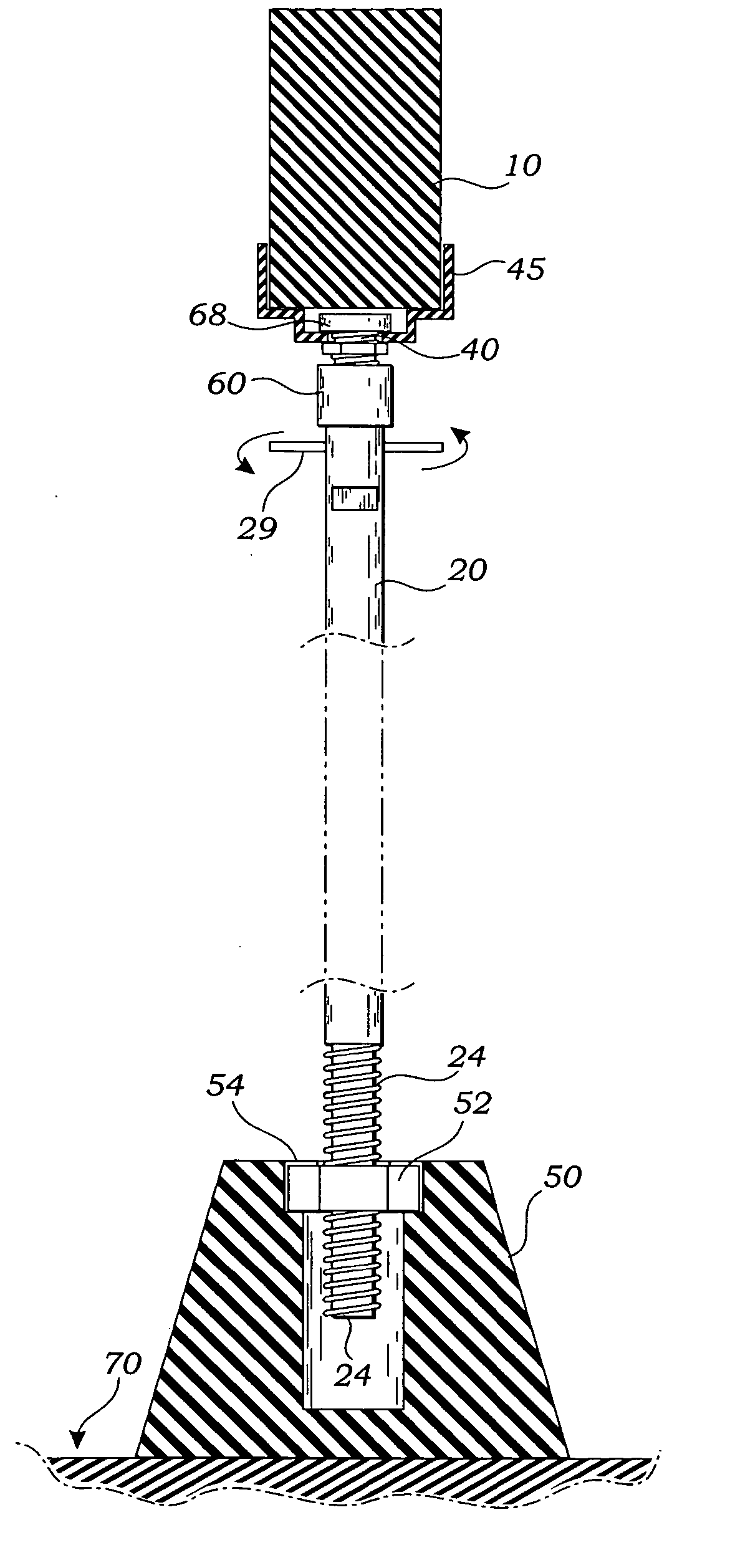 Adjustable beam support