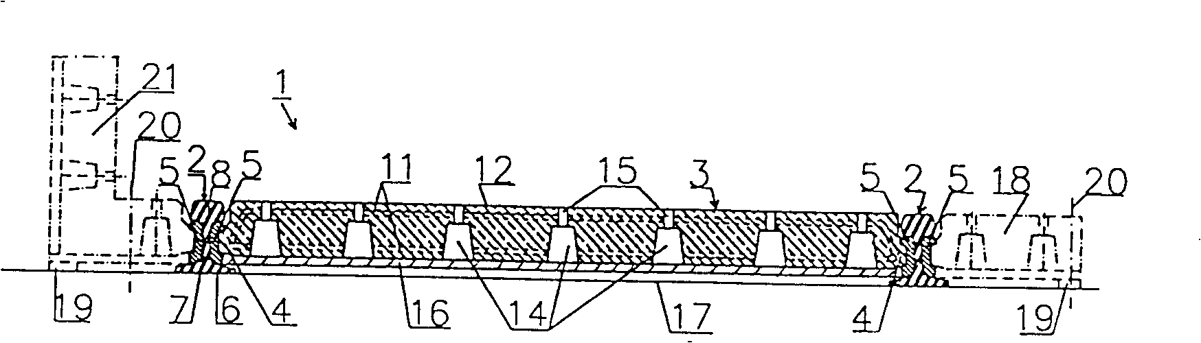 Track soundproofing arrangement