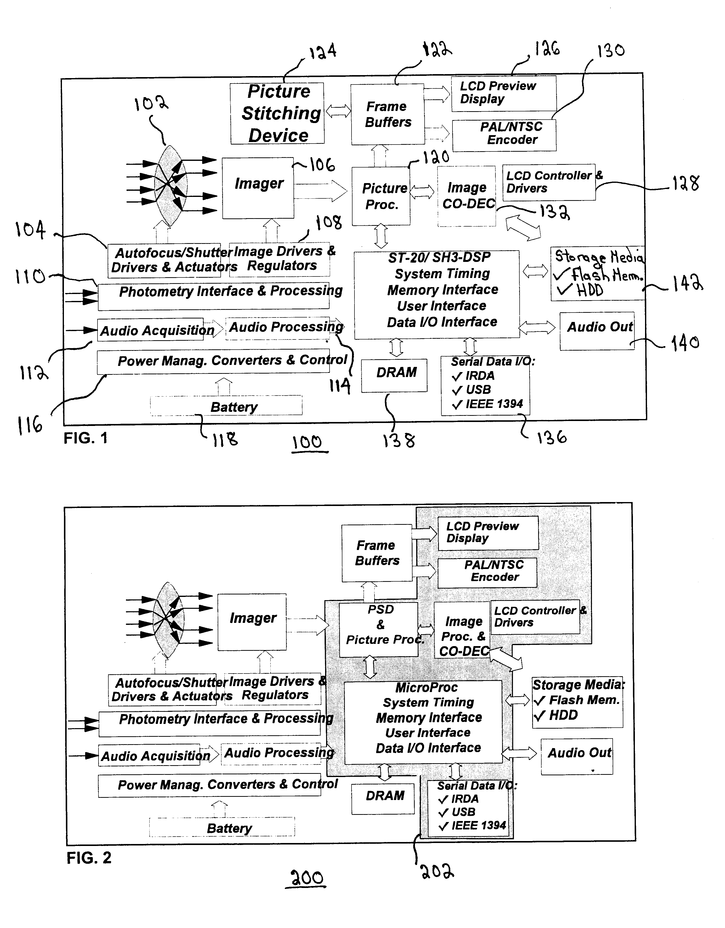 Motion estimation for panoramic digital camera