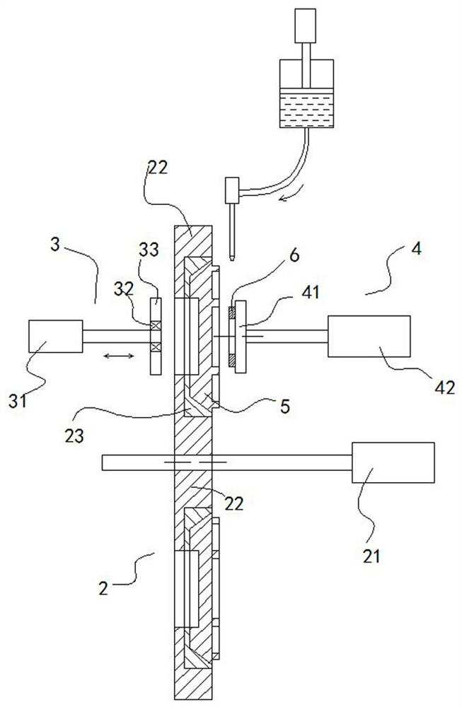 Motor waterproof end cover glue injection machine