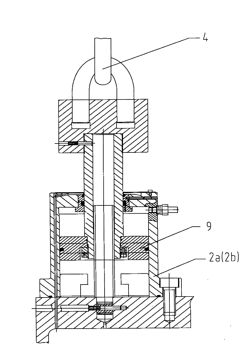 Balance compensation structure and mode for three hanging points of spindle box