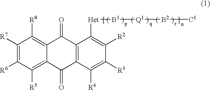 Anthraquinone compound, liquid crystal composition, cell and display device empolying the same