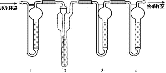 Detection method for separated-out gas in ageing process of high energy solid propellant and device thereof