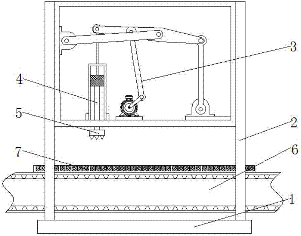 Automatic punching device for computer vent plates