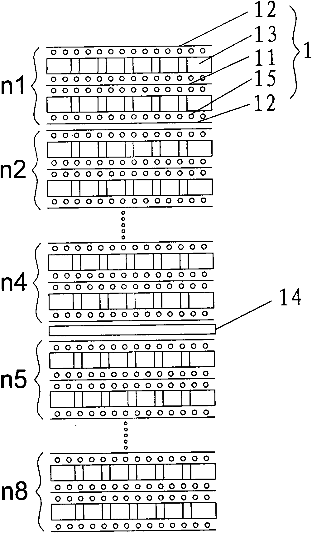 Heteromorphic high-rate polymer lithium ion battery