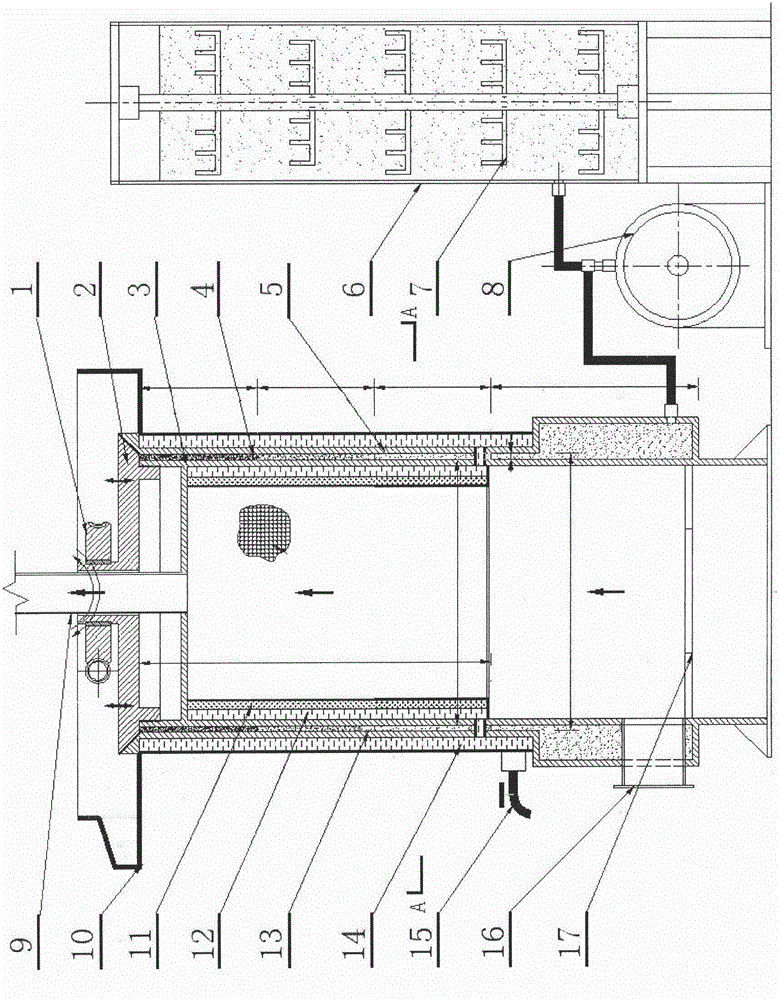 Cylindrical slot continuous filter press