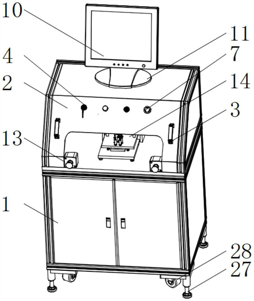 Bearing axial play detection mechanism