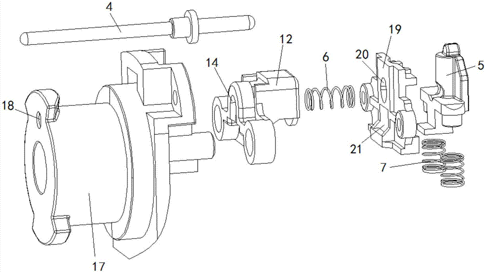 Food processing assembly with safety lock