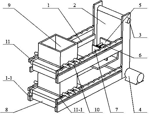 A fully automated shelf with precise positioning