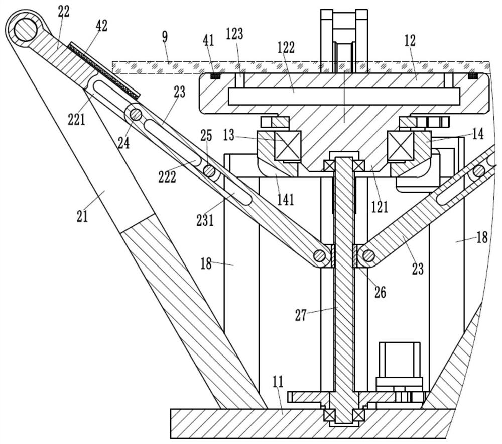 A glass rough edge processing device after cutting