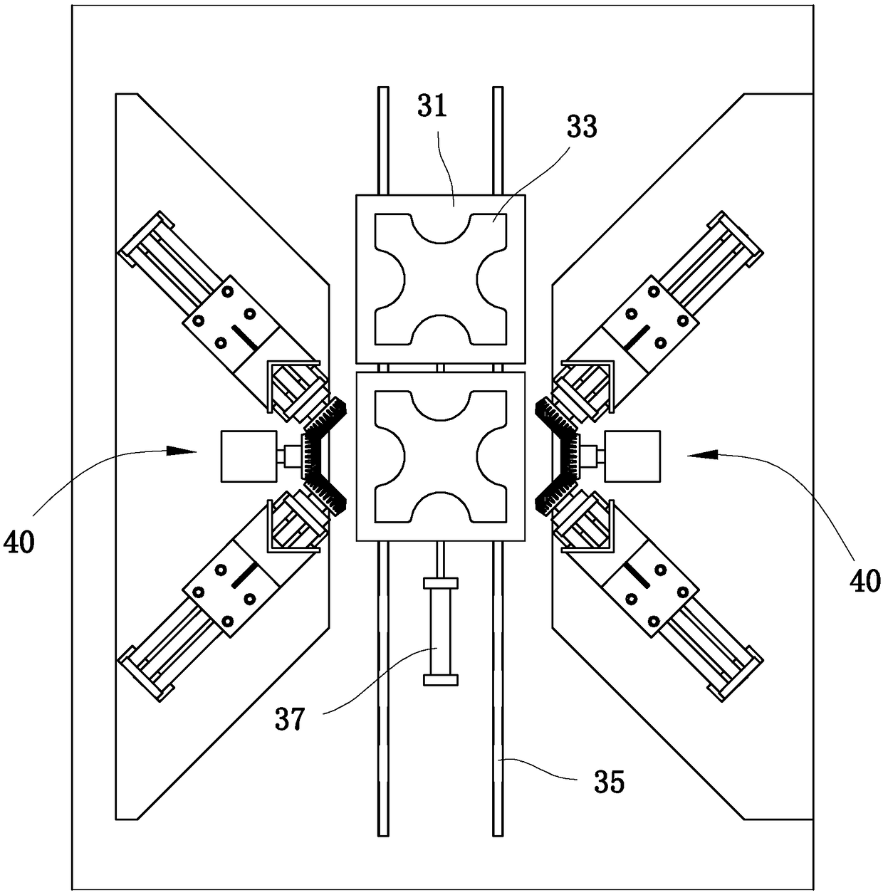 Conveying device for solar cell panel chip