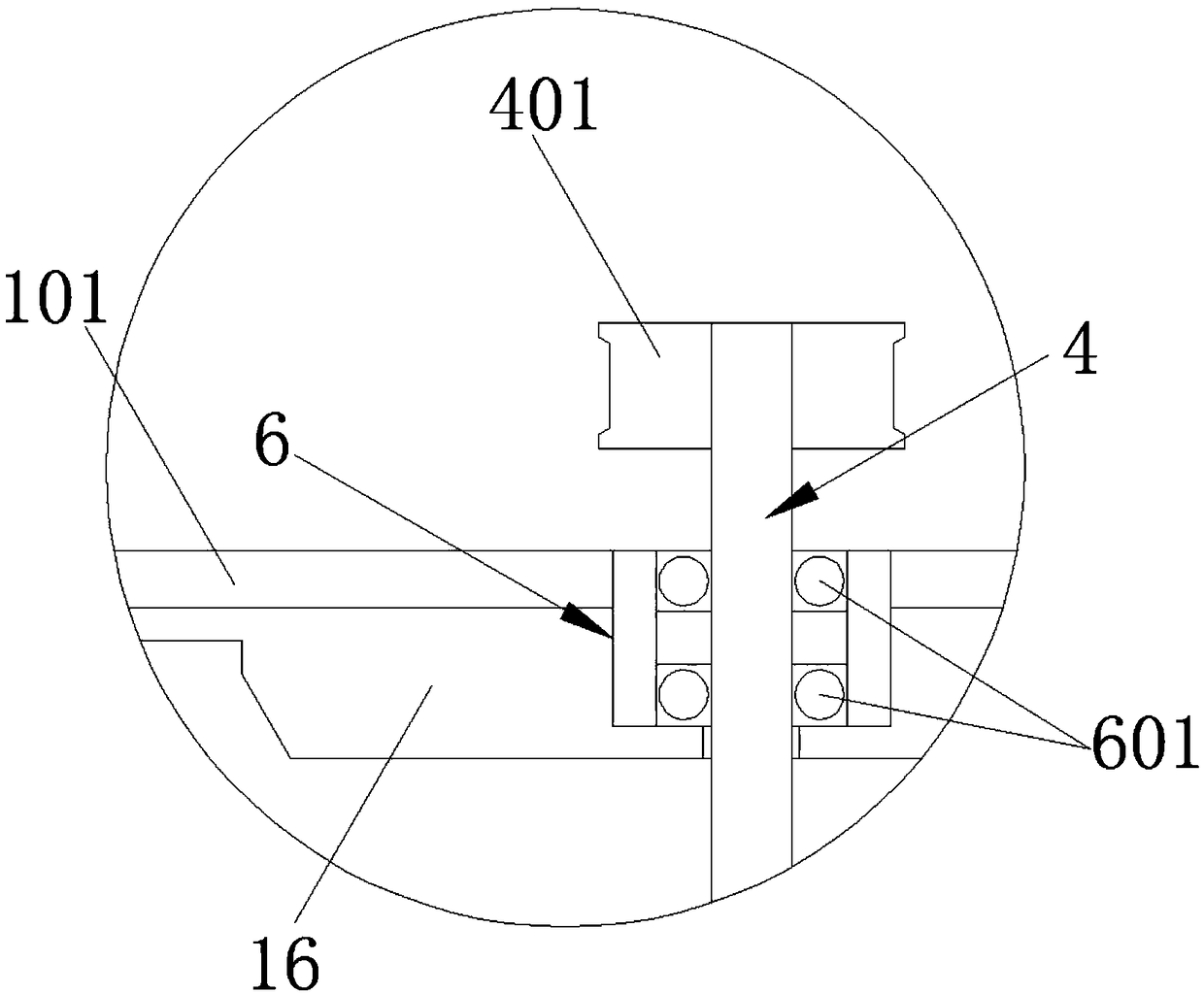 Vertical solid organic matter fermentation tank